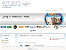 Tablet Screenshot of interpetcatalogue.com